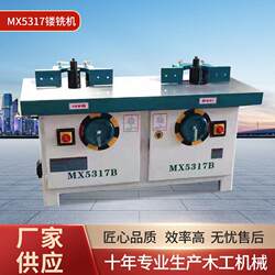 Woodworking Machinery Mx5317 Vertical Double-Axis Engraving and Milling Machine, Forward and Reverse Milling Machine, Trimming Machine, Sliding Table Vertical Milling Machine