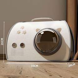 Cat Carrier Portable Space Capsule Cat Cage Large Capacity Cat Backpack Pet Anti-Stress Travel Box Dog Backpack