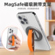 New magnetic mobile phone ring buckle holder suitable for Apple iphone magsafe magnetic belt mobile phone holder desktop light and thin rotating folding portable anti-fall wrist strap tablet ipad support stand