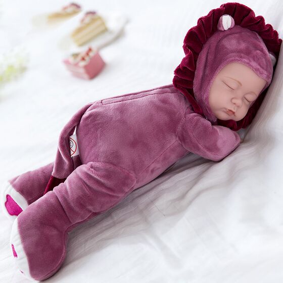 
Simulated baby cloth sleeping gear for baby care and play, children's plush B plush singing doll, doll, doll, girl