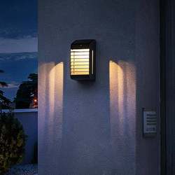 Outdoor waterproof wall lights Modern simple villa courtyard balcony entry door headlight solar exterior wall light outdoor light