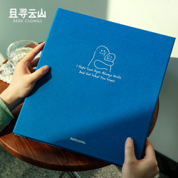 Qie Xunyunshan Photo Album, Laminated Self-Adhesive High-Quality Photo Storage Book, Photo Album Card Book, Large-Capacity Family Photo Album