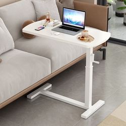 Movable bedside table home lazy office small table bed desk laptop table solid wood lift table