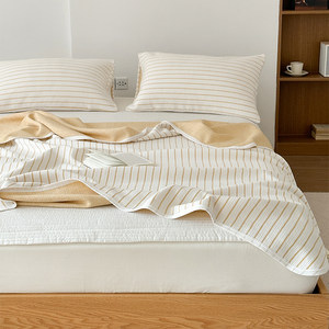 
Machine-washable Class A full cotton knitted cotton cover blanket in summer, skin-friendly pure cotton sofa blanket office leisure blanket nap blanket