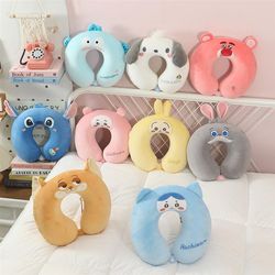 Cartoon clownfish Jiyi i Xiaoba memory foam U pillow travel neck pillow airplane sleeping pillow portable U-shaped