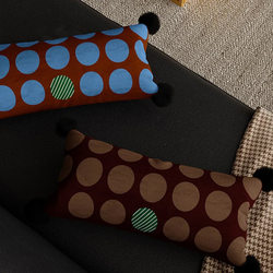 Retro American Simple Style Home Pillow, Removable and Washable Pillowcase, Car Lumbar Pillow, High-End Bedroom Bedside Backrest Cushion