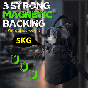 
Magnetic sports water bottle backpack, crossbody bag, large-capacity gym-specific water cup bag, portable water bottle, mobile phone integrated
