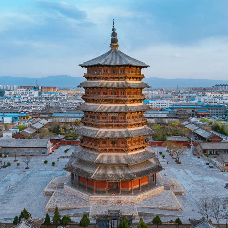 大同朔州忻州太原 4天3晚 应县木塔/云冈石窟/五台山 跟团游