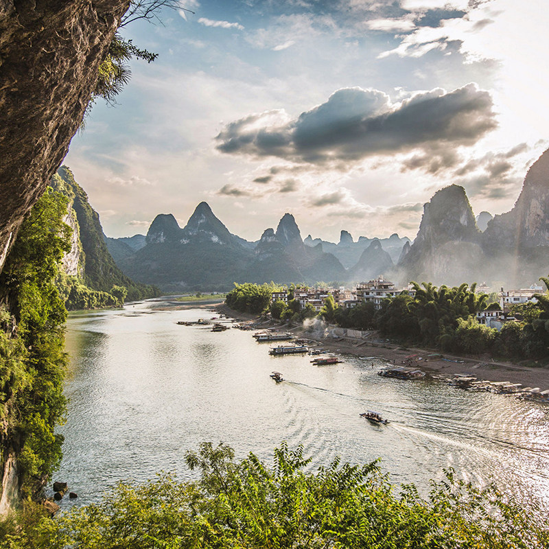 【含高铁票住希尔顿】桂林旅游 桂林阳朔3天2晚纯玩跟团游三日游