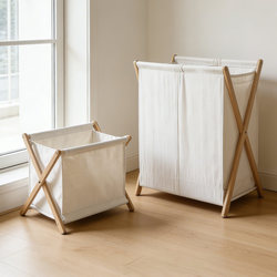 Nordic Style Fabric Storage Basket, Large-Capacity Laundry Basket for Home Use, Bedroom Balcony Storage, Dirty Clothes Basket, Organizing Basket