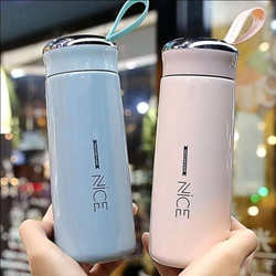 Double-Layer Glass Cup for Women, Good-Looking Student Cup, Water Cup for Men and Women, Simple Glass Direct Drinking Cup, Visiting Ironing