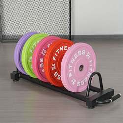 Barbell Plate Storage Rack, Movable Trailer, Olympic Bar Storage Rack, Dumbbell Plate Storage Rack, Fitness Home and Commercial Use