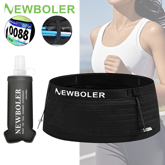 
NEWBOLER Marathon Sports Belt Bag Mobile Phone Bag Running Fitness Invisible Multifunctional Men's and Women's Water Bottle Belt