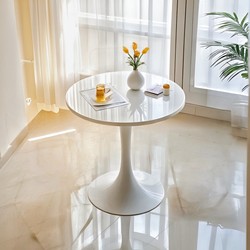 Living room balcony small table cafe small round table simple leisure table chair combination commercial negotiation table reception table