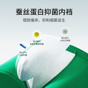 
Green underwear men's pure cotton antibacterial dark green boxer briefs summer boys breathable dark green men's boxer shorts