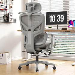 Cross-Border Free Shipping Ergonomic Chair with Lumbar Support, Computer Chair for Home Use, Comfortable for Long Sitting, Gaming Chair, Reclining, Can Be Pushed Around