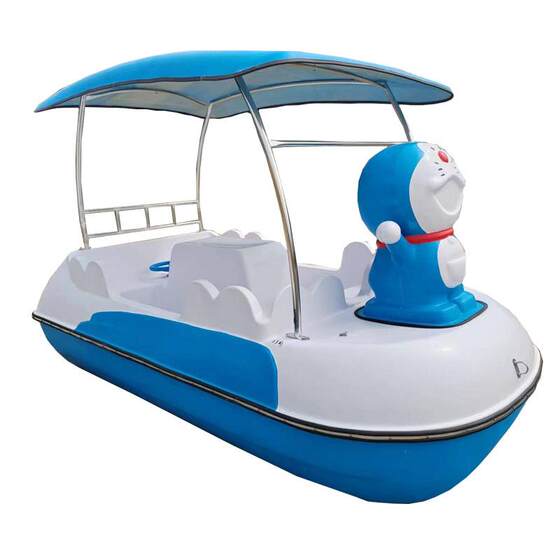 
Self-draining Big Yellow Duck Pedal Boat Four-person Pedal Boat Park Cruise Scenic Spot Pleasure Boat Thickened Fiberglass Boat