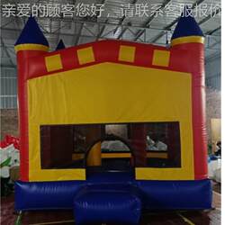 Inflatable trampoline model red type trampoline FOB color combination children's leisure small educational amusement park tent