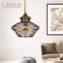 New Chinese Zen tea dining lamp living room creative coffee table art tree branch glazed lantern Nordic personality bedroom chandelier