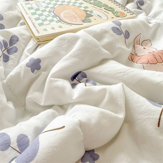 
Category A Maternal and Infant Ice Silk Latex Summer Quilt Four-piece Children's Summer Machine Washable Air Conditioned Quilt Soft Cool Mat