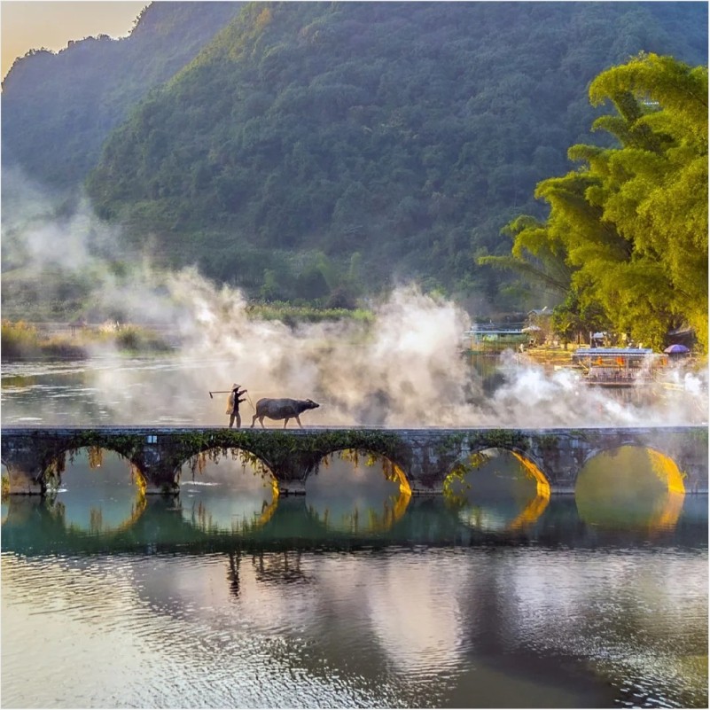 广西南宁崇左2日旅游明仕田园德天瀑布通灵峡谷两日跟团游纯玩团