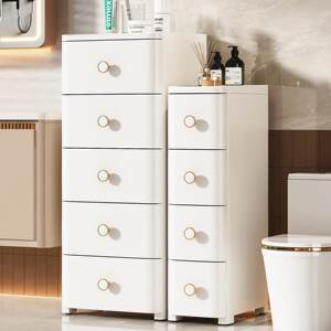 
Crack storage cabinet home kitchen refrigerator side gap floor storage finishing bathroom toilet ultra-narrow storage rack