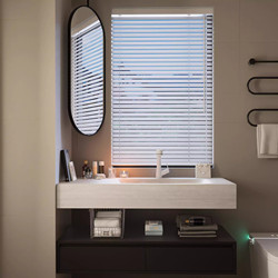 Xiaohongshu-Style Travertine Hotel-Style Rock Slab Hot-Bent Integrated Basin Bathroom Cabinet Set Washbasin Sink