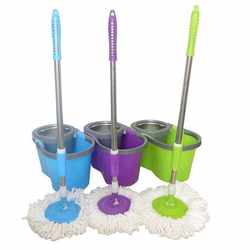 Suspended Bucket Hands-Free Spin Mop Whole Box, Hand-Pressed Water-Removing Mop Bucket with Extended Steel Rod, Quick Eight-Speed Drying
