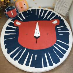 Nordic baby crawling mat thickened machine washable children's floor mat round removable ins tent mat carpet didian