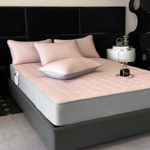 
High-end Class A maternal and infant grade ice ion super soft mat three-piece set of fitted sheets, air-conditioned mat U summer washable soft mat