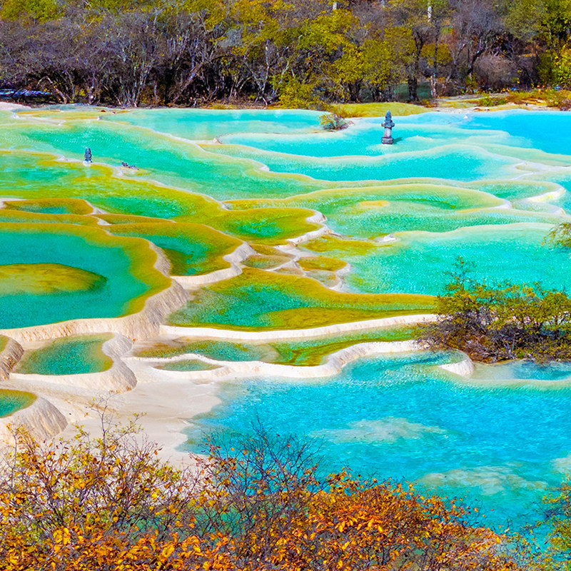 九寨沟两日游双人精致纯玩小团保姆车金牌领队含高铁黄龙跟团游