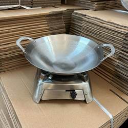 Minojia alcohol stove small hot pot windproof outdoor portable household stainless steel stove solid dry pot cookware set