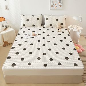 
New type A maternal and infant grade summer cool silk latex mat sheet set three-piece set washable machine washable air-conditioned soft mat