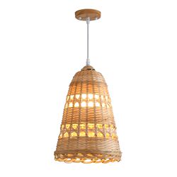 Handmade bamboo woven combination chandelier wabi-sabi style tea room restaurant stair lamp bedroom bar balcony bed and breakfast decorative lamps