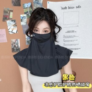 
Defenda sun protection mask shawl for women outdoor summer sun protection UV protection neck protection breathable outdoor wear ear hanging