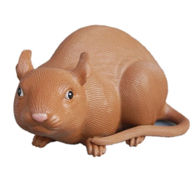
Zodiac Rat White Rat Zodiac Ceramic Ornaments Garden Gardening Decorations Animal Art Gifts Modern Home Crafts
