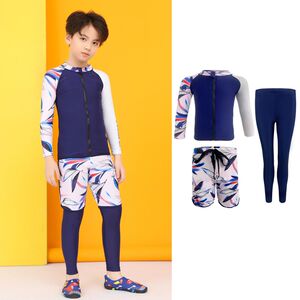 
Children's jellyfish diving suit quick drying sun protection baby long sleeve trousers hot spring swimsuit R small big children student beach