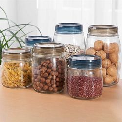 Food-grade sealed glass jar o storage bottle honey pickle pickle jar storage kitchen storage home