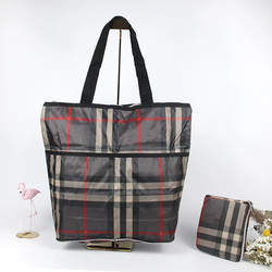 Waterproof, Stylish, Zippered, Foldable Shopping Bag, Eco-Friendly, Portable, Large-Capacity Tote Bag, Grocery Bag, Storage Bag for Outings