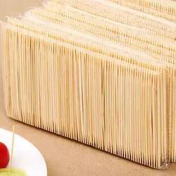 Disposable Double-Pointed Toothpicks for Hotel and Home Use, Bamboo Toothpicks with Two Pointed Ends, Bamboo Picks for Hotels, Bagged for Restaurants