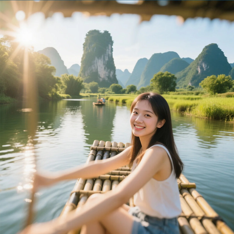 南宁崇左3日旅游2-6人小团德天瀑布鹅泉明仕田园通灵峡谷渠洋湖