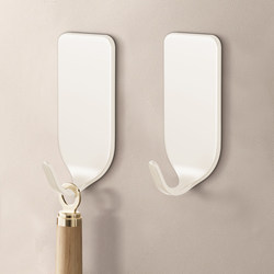 No-Drill Adhesive Hooks for Bathroom, Traceless Strong Adhesive Hooks for Bathroom, Kitchen, Behind Door, Wall, Towel, Heavy-Duty Hooks