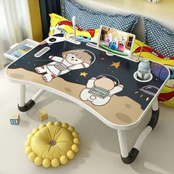 Bed desk folding table simple cartoon student dormitory study table lazy bedroom sitting multifunctional small table