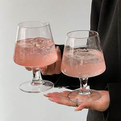 Soda Water Bubble Cup ins Internet Celebrity Restaurant Glass Wine Cup Short Brandy Cup Ice Coffee Cup Beverage Cup Yy