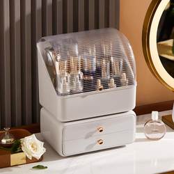 Luxury Dressing Table Drawer, Trendy Cosmetics Storage Box, Dustproof Large Capacity Dormitory Desktop Skincare Storage Box