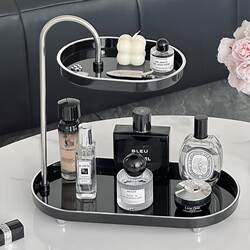 Cosmetics Storage Box, Makeup Table, Skin Care Products, Perfume, Lipstick, Storage Rack, High-End Living Room Entrance Tray