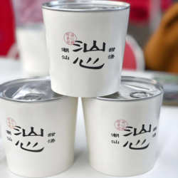 Round Sugar Water Cup, Milk Tea Can, Leak-Proof Sealed Disposable Takeaway Food Container with Lid, Thickened Cup for Sweet Soup