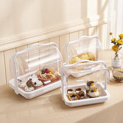 In stock flip-top desktop transparent storage box kitchen dustproof seasoning bottle food storage box dropshipping