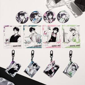 
Guzhiguzhi Maoer FM Inspired Sketch series pendant photo card horse traces