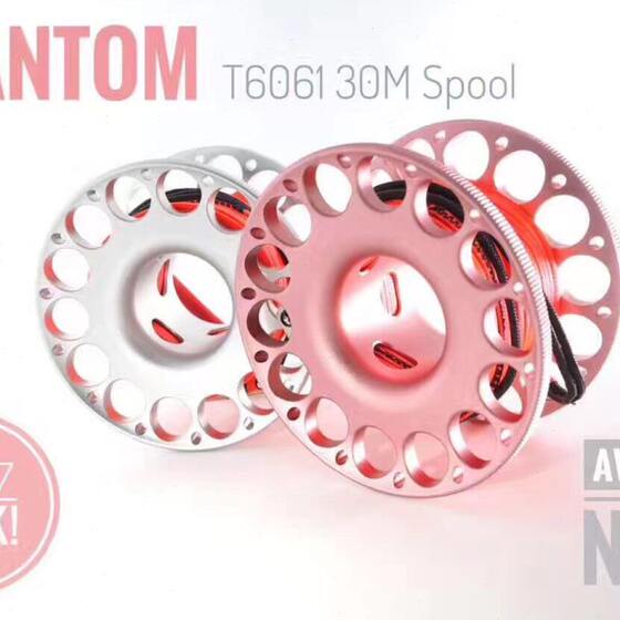 Islet Phantom Aviation aluminum aluminum alcohol thread thirty -meter diving thorns diving elephant pull line wheel T